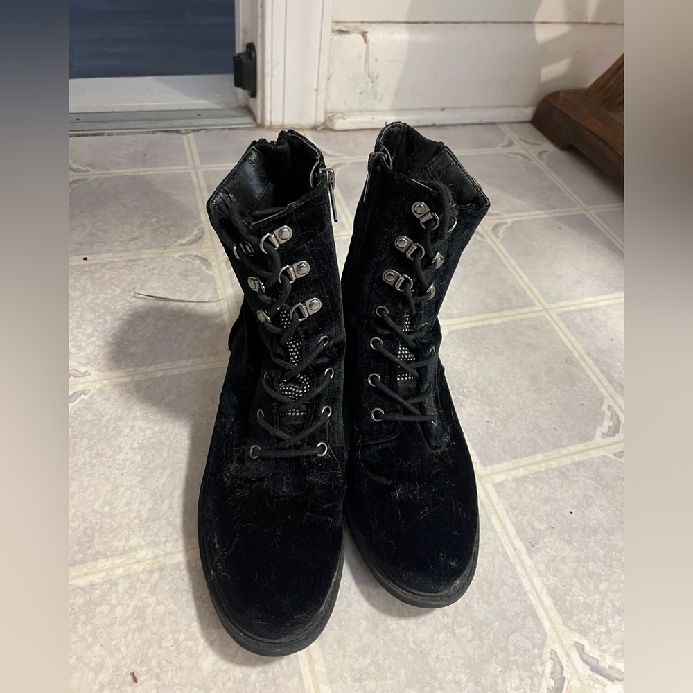 Circus by Sam Edelman Black Combat Boots